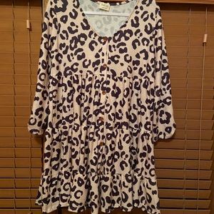 Leopard print dress